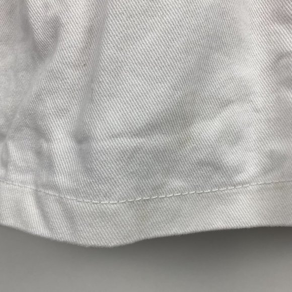 Forever 21 Small White Skirt Criss Cross Tie Denim - Picture 4 of 6